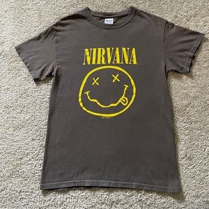 Nirvana smiley face T-shirt